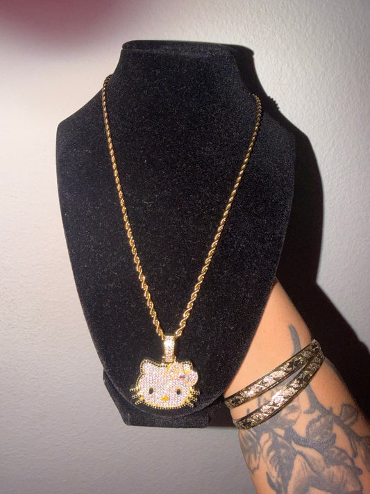 Iced Hello Kitty Pendant
