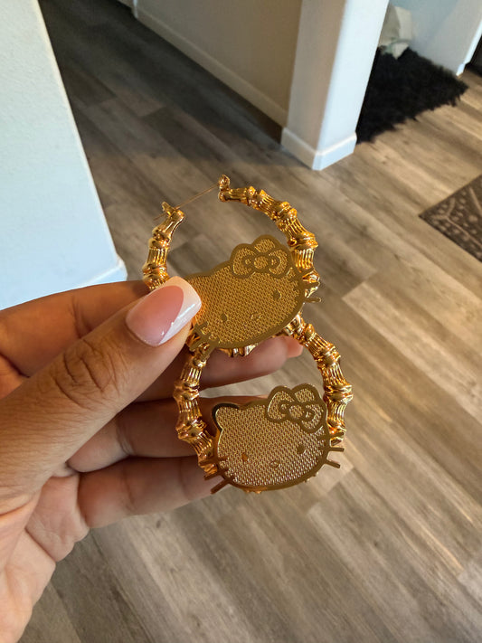 Hello Kitty Bamboo Hoops
