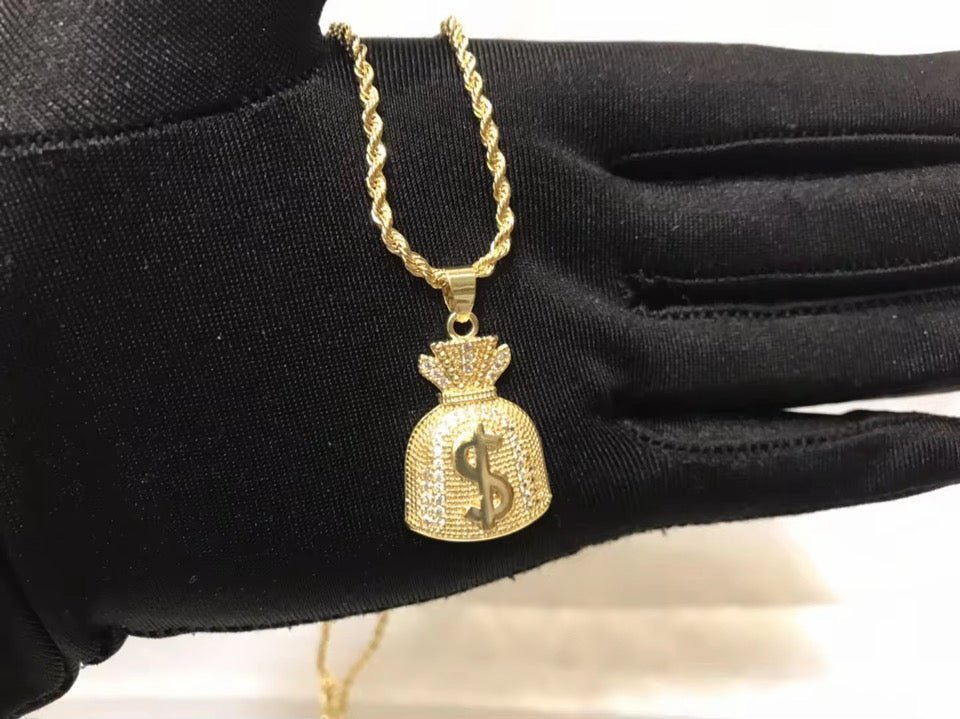 Money Bag Necklacs