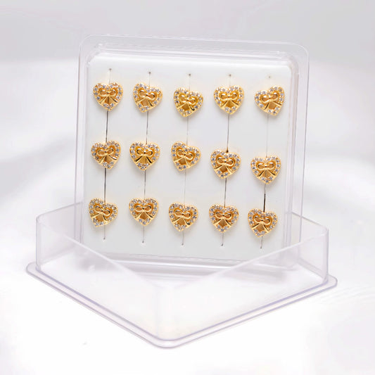 Heart Bow Nose Stud