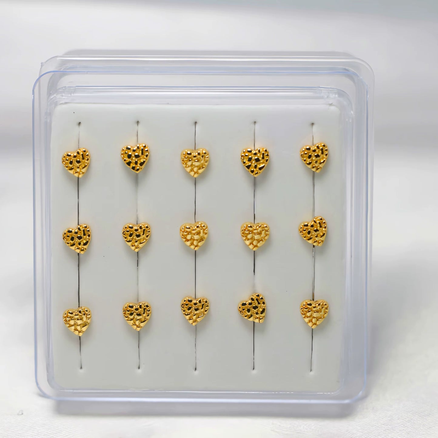 Nugget Heart Nose Stud