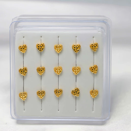 Nugget Heart Nose Stud