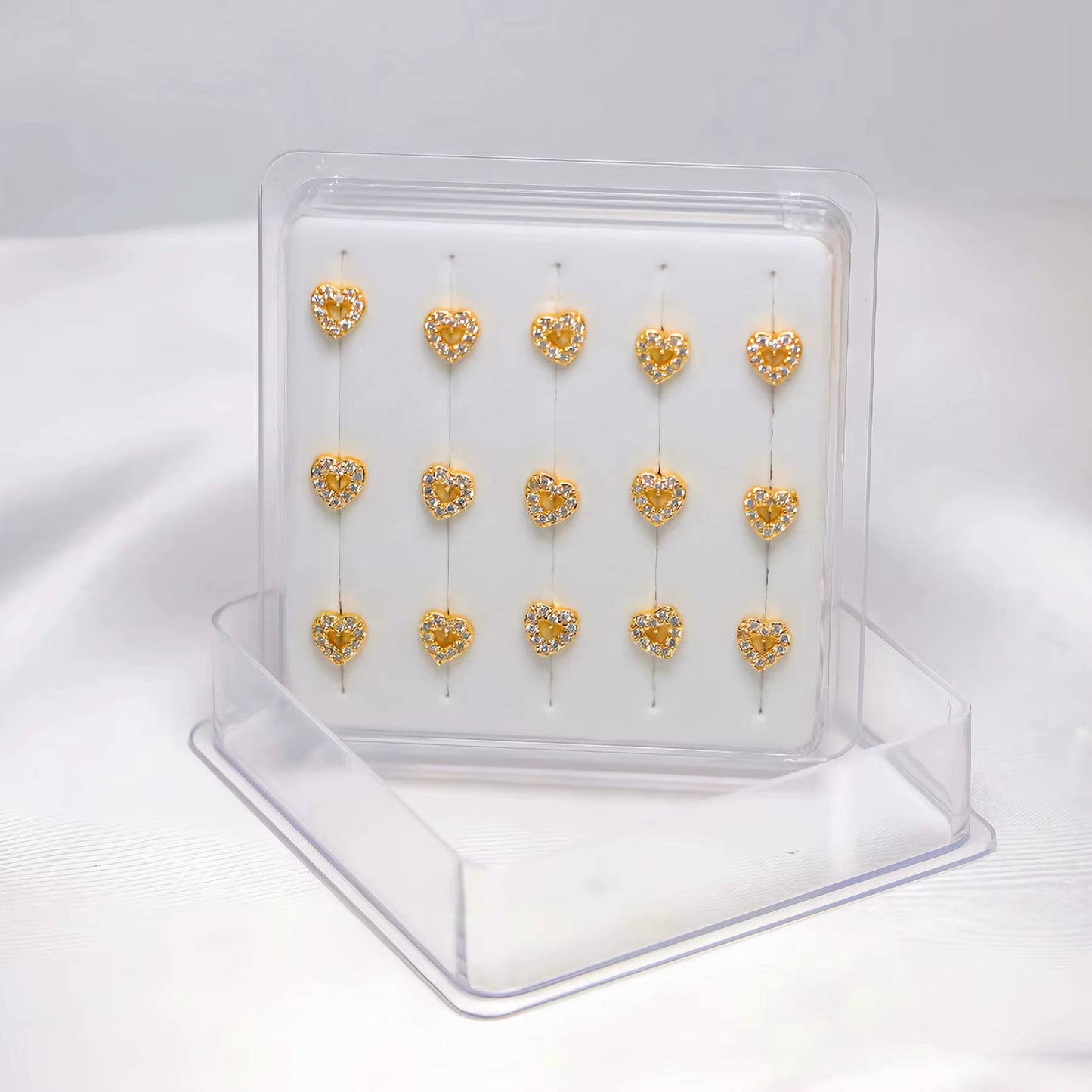 Diamond Heart Nose Stud
