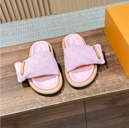 Pink LV Slides